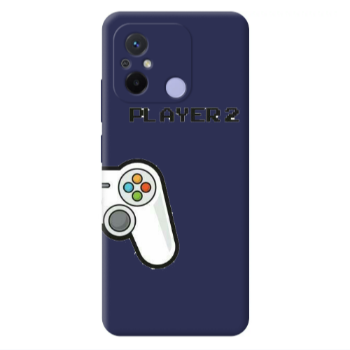 Xiaomi Redmi 12C Player 2 Dark blue Colored Silicone TPU Θήκη