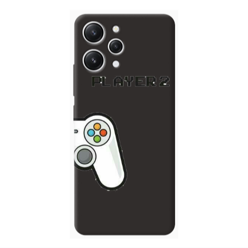 Xiaomi Redmi 12 Player 2 Black Colored Silicone TPU Θήκη