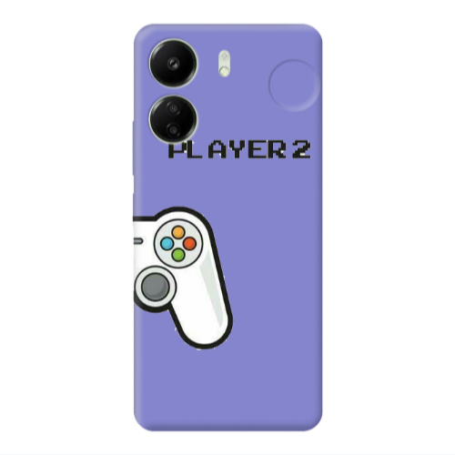Xiaomi Redmi 13C Player 2 Purple Colored Silicone TPU Θήκη