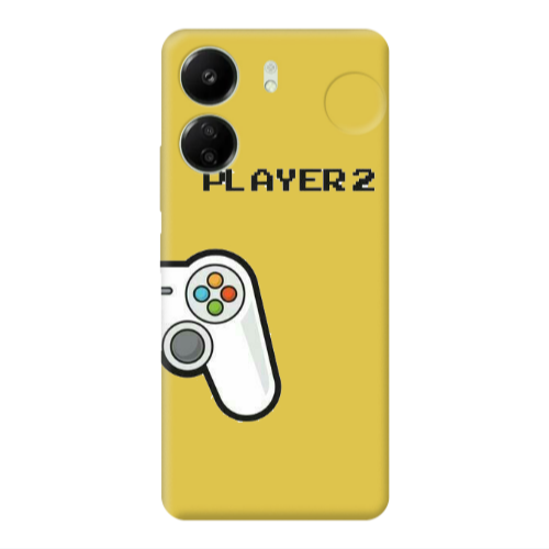 Xiaomi Redmi 13C Player 2 Yellow Colored Silicone TPU Θήκη