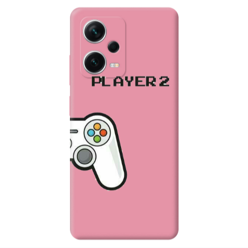 Xiaomi Poco X5 Player 2 Pink Colored Silicone TPU Θήκη