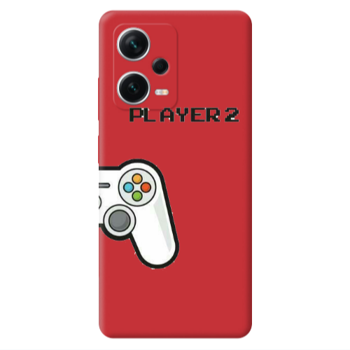 Xiaomi Poco X5 Player 2 Red Colored Silicone TPU Θήκη