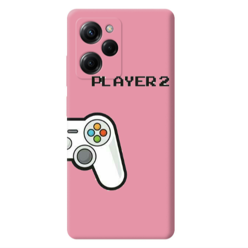 Xiaomi Poco X5 Pro Player 2 Pink Colored Silicone TPU Θήκη