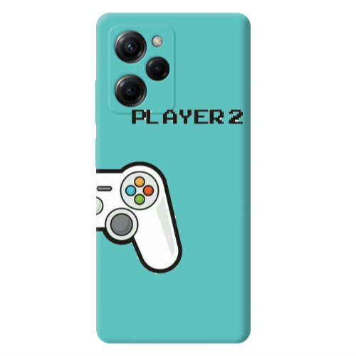 Xiaomi Poco X5 Pro Player 2 Turquoise Colored Silicone TPU Θήκη