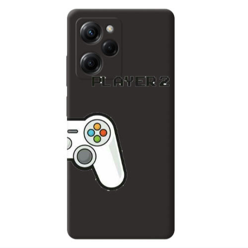 Xiaomi Poco X5 Pro Player 2 Black Colored Silicone TPU Θήκη