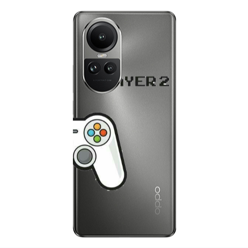 Oppo Reno10 5G Player 2 Transparent Silicone TPU Θήκη