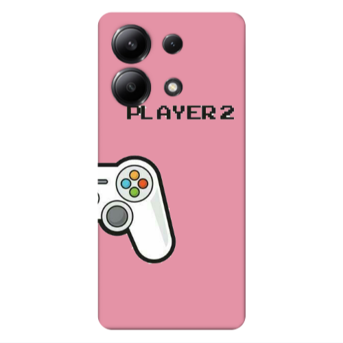Xiaomi Redmi Note 13 4G Player 2 Pink Colored Silicone TPU Θήκη