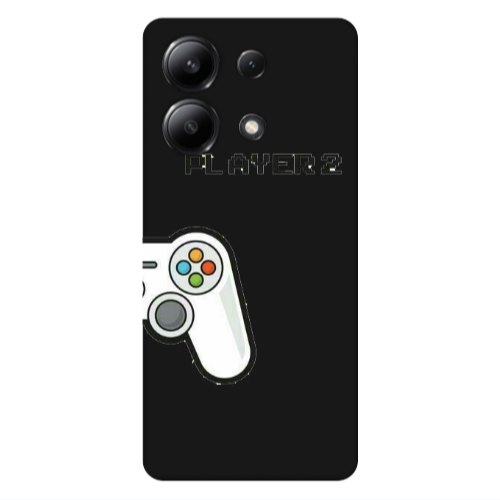 Xiaomi Redmi Note 13 4G Player 2 Black Colored Silicone TPU Θήκη