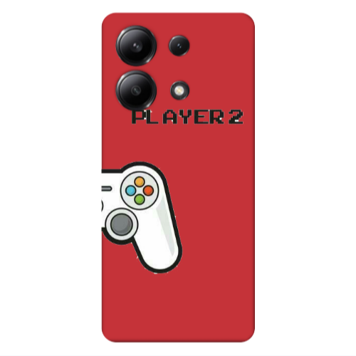 Xiaomi Redmi Note 13 4G Player 2 Red Colored Silicone TPU Θήκη