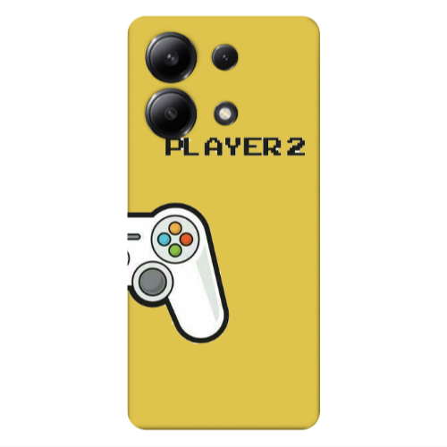 Xiaomi Redmi Note 13 4G Player 2 Yellow Colored Silicone TPU Θήκη