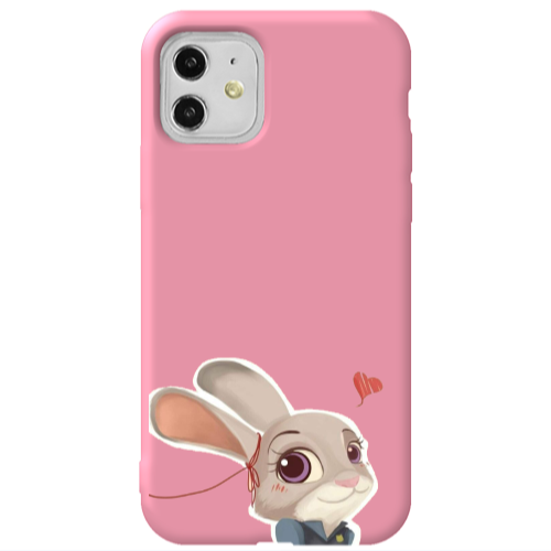 Apple iPhone 11  Valentines 16 Pink Colored Silicone TPU Θήκη