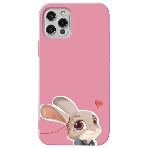Apple iPhone 13 Pro Valentines 16 Pink Colored Silicone TPU Θήκη