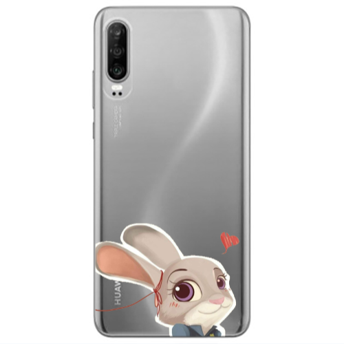 Huawei P30 Valentines 16 Transparent Silicone TPU Θήκη