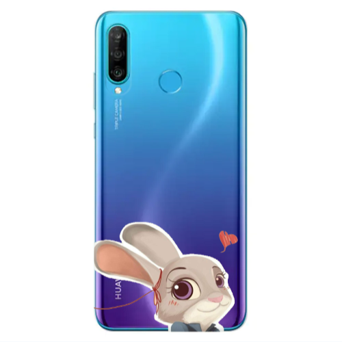 Huawei P30 Lite Valentines 16 Transparent Silicone TPU Θήκη