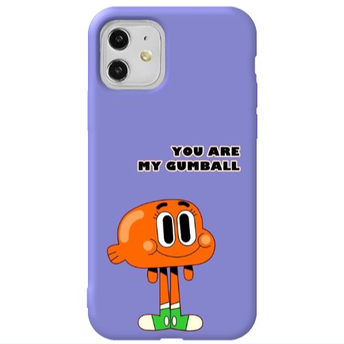 Apple iPhone 11  You are my gumball Purple Colored Silicone TPU Θήκη