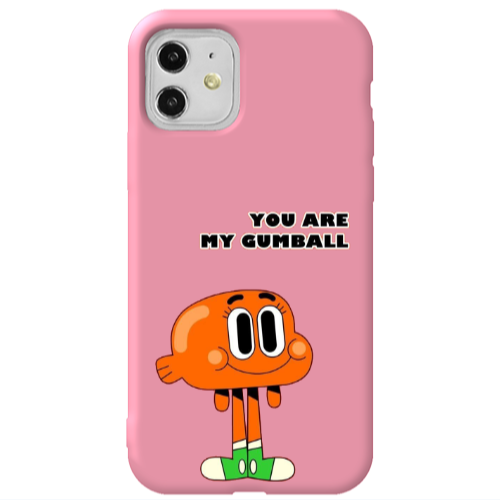 Apple iPhone 11  You are my gumball Pink Colored Silicone TPU Θήκη