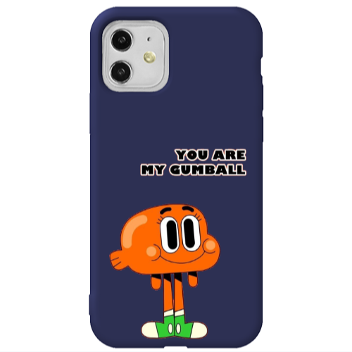 Apple iPhone 11  You are my gumball Dark blue Colored Silicone TPU Θήκη