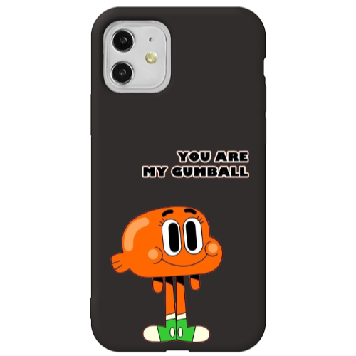 Apple iPhone 11  You are my gumball Black Colored Silicone TPU Θήκη