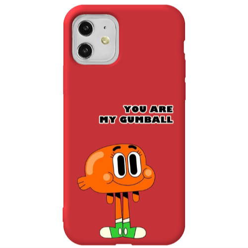 Apple iPhone 11  You are my gumball Red Colored Silicone TPU Θήκη