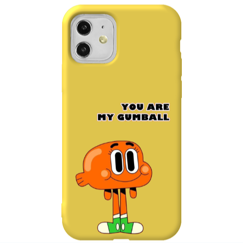 Apple iPhone 11  You are my gumball Yellow Colored Silicone TPU Θήκη
