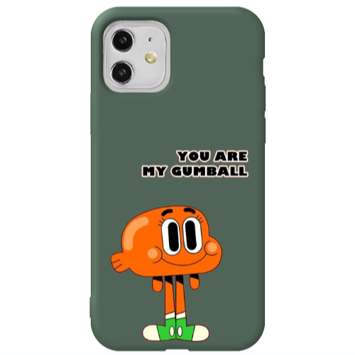 Apple iPhone 11  You are my gumball Dark Green Colored Silicone TPU Θήκη