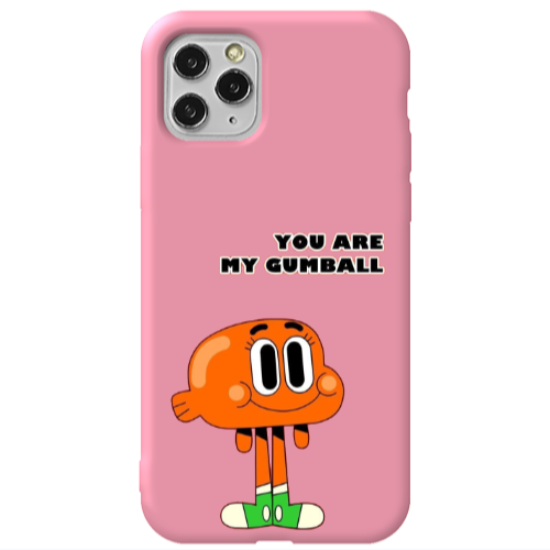 Apple iPhone 11 Pro You are my gumball Pink Colored Silicone TPU Θήκη
