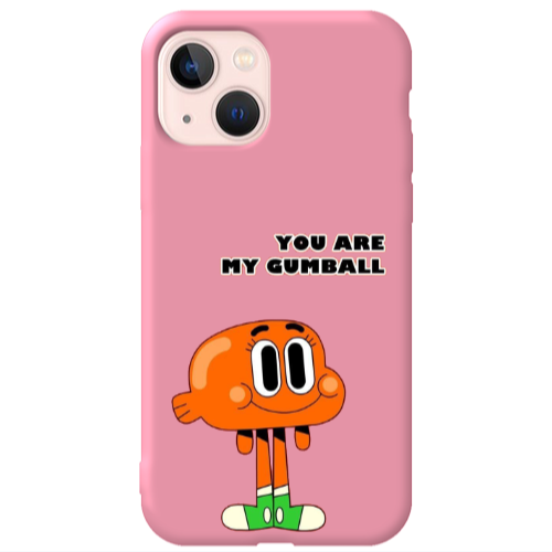 Apple iPhone 13 You are my gumball Pink Colored Silicone TPU Θήκη