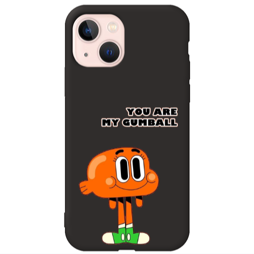 Apple iPhone 13 You are my gumball Black Colored Silicone TPU Θήκη