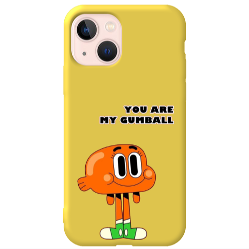 Apple iPhone 13 You are my gumball Yellow Colored Silicone TPU Θήκη
