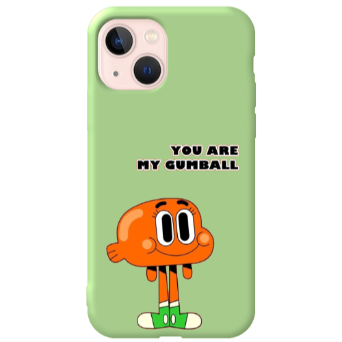 Apple iPhone 13 You are my gumball Light Green Colored Silicone TPU Θήκη