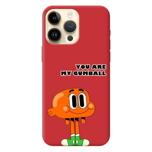 Apple iPhone 13 Pro Max You are my gumball Red Colored Silicone TPU Θήκη