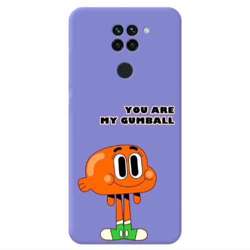 Xiaomi Redmi Note 9 You are my gumball Purple Colored Silicone TPU Θήκη