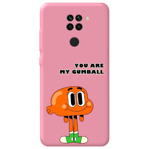 Xiaomi Redmi Note 9 You are my gumball Pink Colored Silicone TPU Θήκη