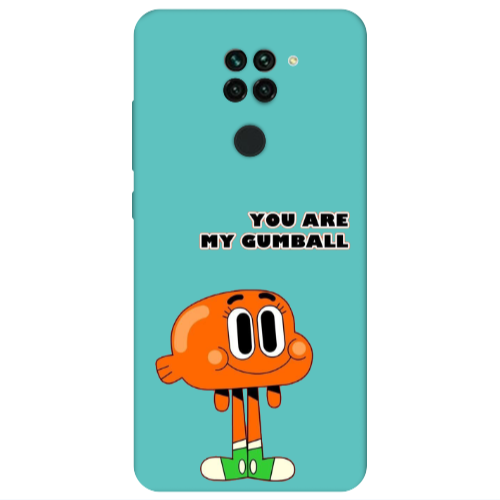 Xiaomi Redmi Note 9 You are my gumball Turquoise Colored Silicone TPU Θήκη