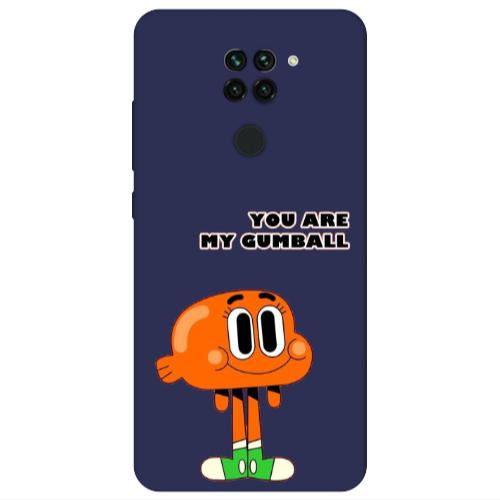 Xiaomi Redmi Note 9 You are my gumball Dark blue Colored Silicone TPU Θήκη