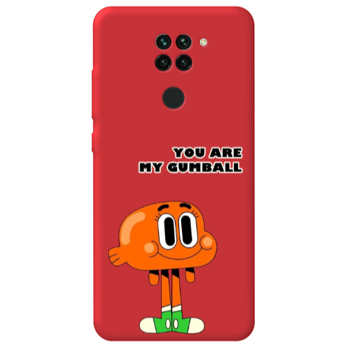 Xiaomi Redmi Note 9 You are my gumball Red Colored Silicone TPU Θήκη