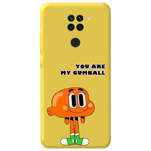 Xiaomi Redmi Note 9 You are my gumball Yellow Colored Silicone TPU Θήκη