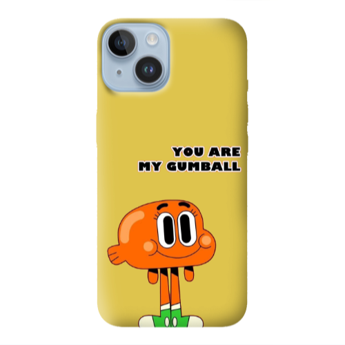 Apple iPhone 14 Plus You are my gumball Yellow Colored Silicone TPU Θήκη