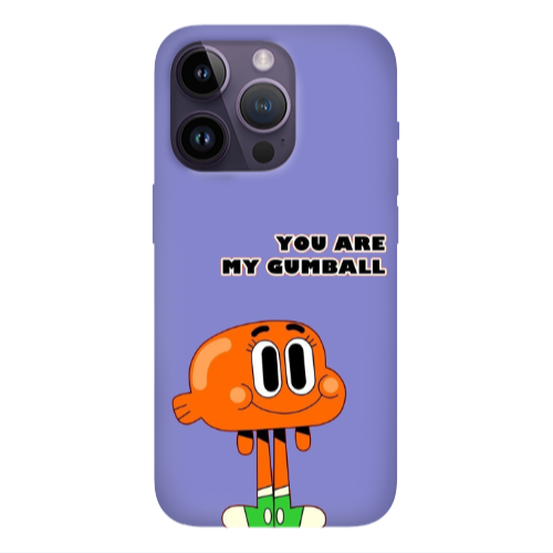 Apple iPhone 14 Pro  You are my gumball Purple Colored Silicone TPU Θήκη