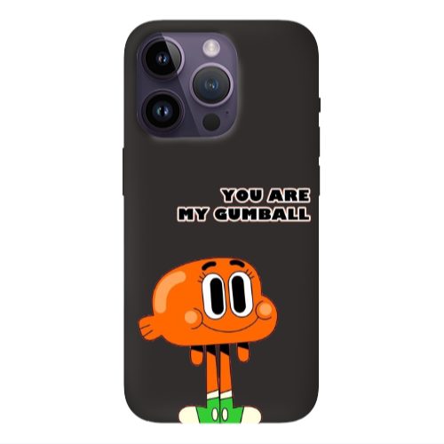 Apple iPhone 14 Pro  You are my gumball Black Colored Silicone TPU Θήκη