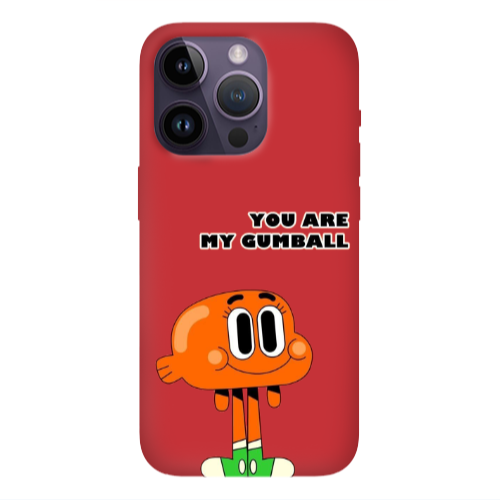 Apple iPhone 14 Pro  You are my gumball Red Colored Silicone TPU Θήκη