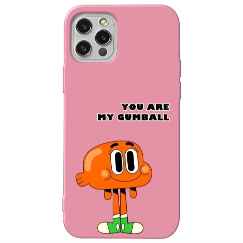 Apple iPhone 13 Pro You are my gumball Pink Colored Silicone TPU Θήκη