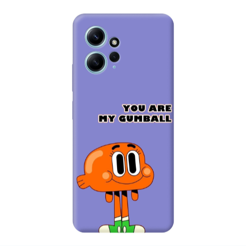 Xiaomi Redmi Note 12 4G You are my gumball Purple Colored Silicone TPU Θήκη