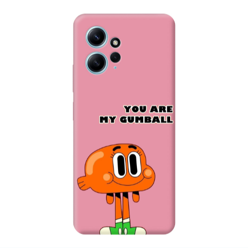 Xiaomi Redmi Note 12 4G You are my gumball Pink Colored Silicone TPU Θήκη