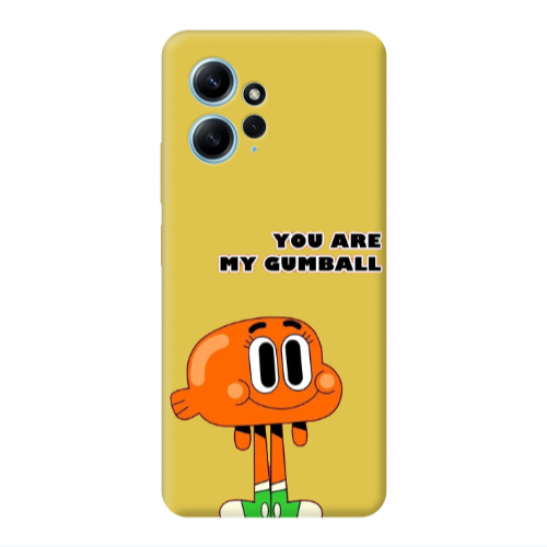 Xiaomi Redmi Note 12 4G You are my gumball Yellow Colored Silicone TPU Θήκη