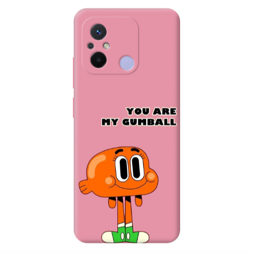 Xiaomi Redmi 12C You are my gumball Pink Colored Silicone TPU Θήκη