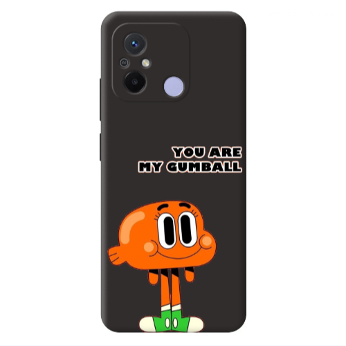 Xiaomi Redmi 12C You are my gumball Black Colored Silicone TPU Θήκη