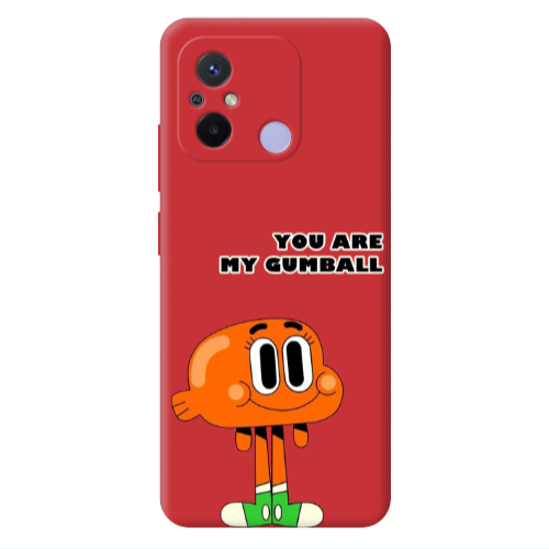 Xiaomi Redmi 12C You are my gumball Red Colored Silicone TPU Θήκη