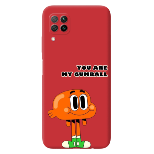 Huawei P40 Lite You are my gumball Red Colored Silicone TPU Θήκη