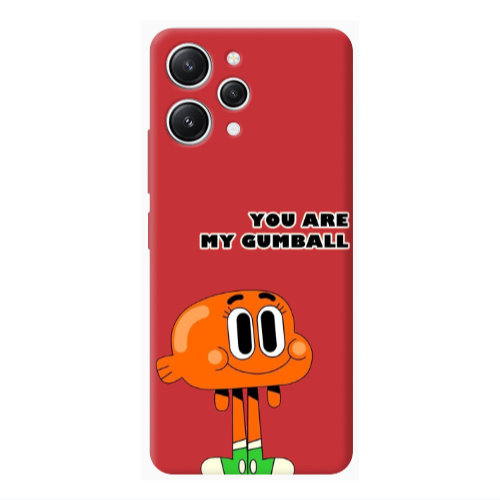 Xiaomi Redmi 12 You are my gumball Red Colored Silicone TPU Θήκη